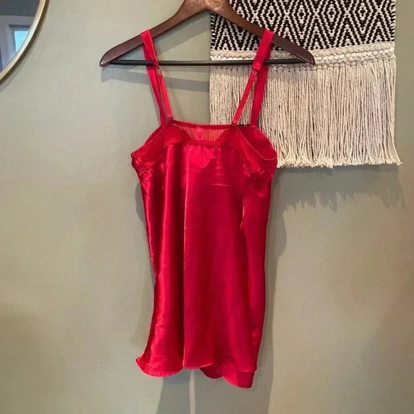 GILLIGAN & OMALLEY RED BLACK LINGERIE M - Picture 2 of 4